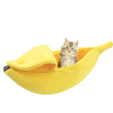 Bananenbett aus Kunstvlies für Katzen-Tierdiscounter