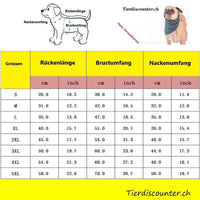 Warmer Wasserdichter Hundejacke/Hundemantel in 8 verschiedene Grössen-Tierdiscounter